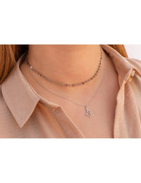 Collar de cadena con colgante en forma de serpiente