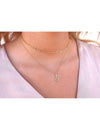 Collar de cadena con colgante en forma de serpiente