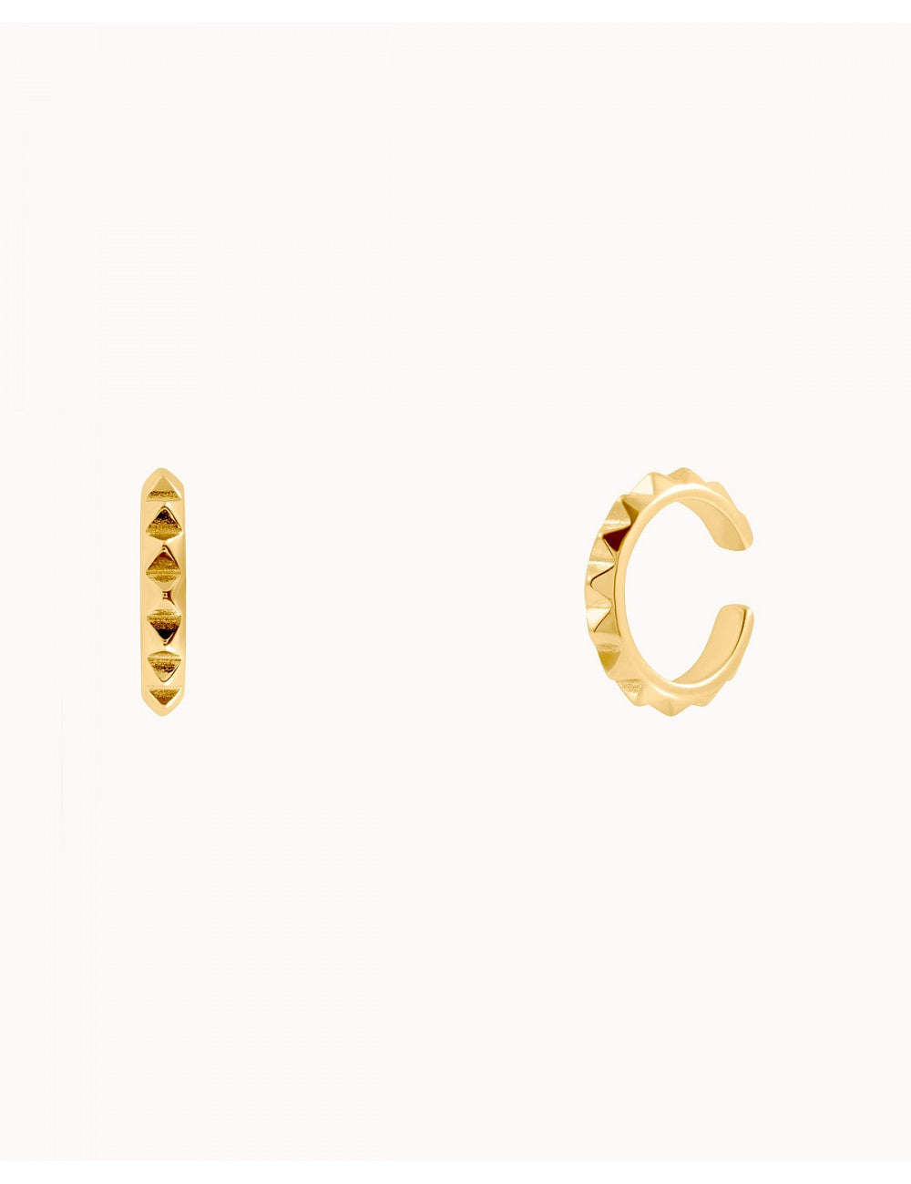 Pendientes ear cuff conch de pinchos