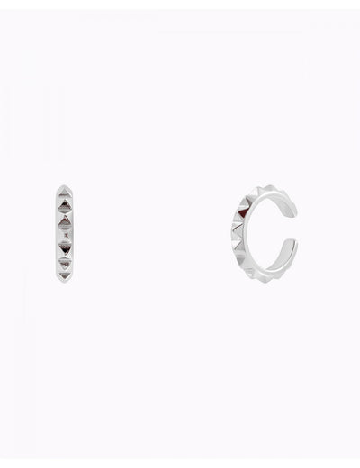 Pendientes ear cuff conch de pinchos