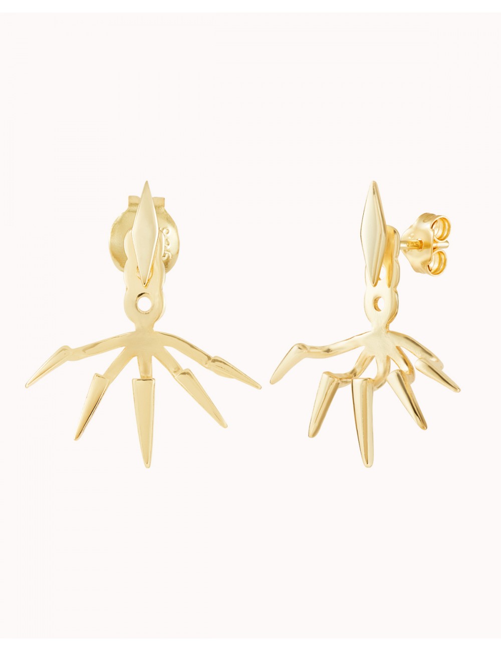 Pendientes ear jacket con pinchos