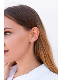 Pendientes ear jacket con pinchos