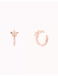 Star Conch Ear Cuff Ohrringe mit Pavé-gefassten Zirkonen