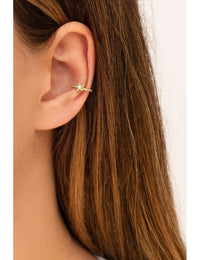 Star Conch Ear Cuff Ohrringe mit Pavé-gefassten Zirkonen