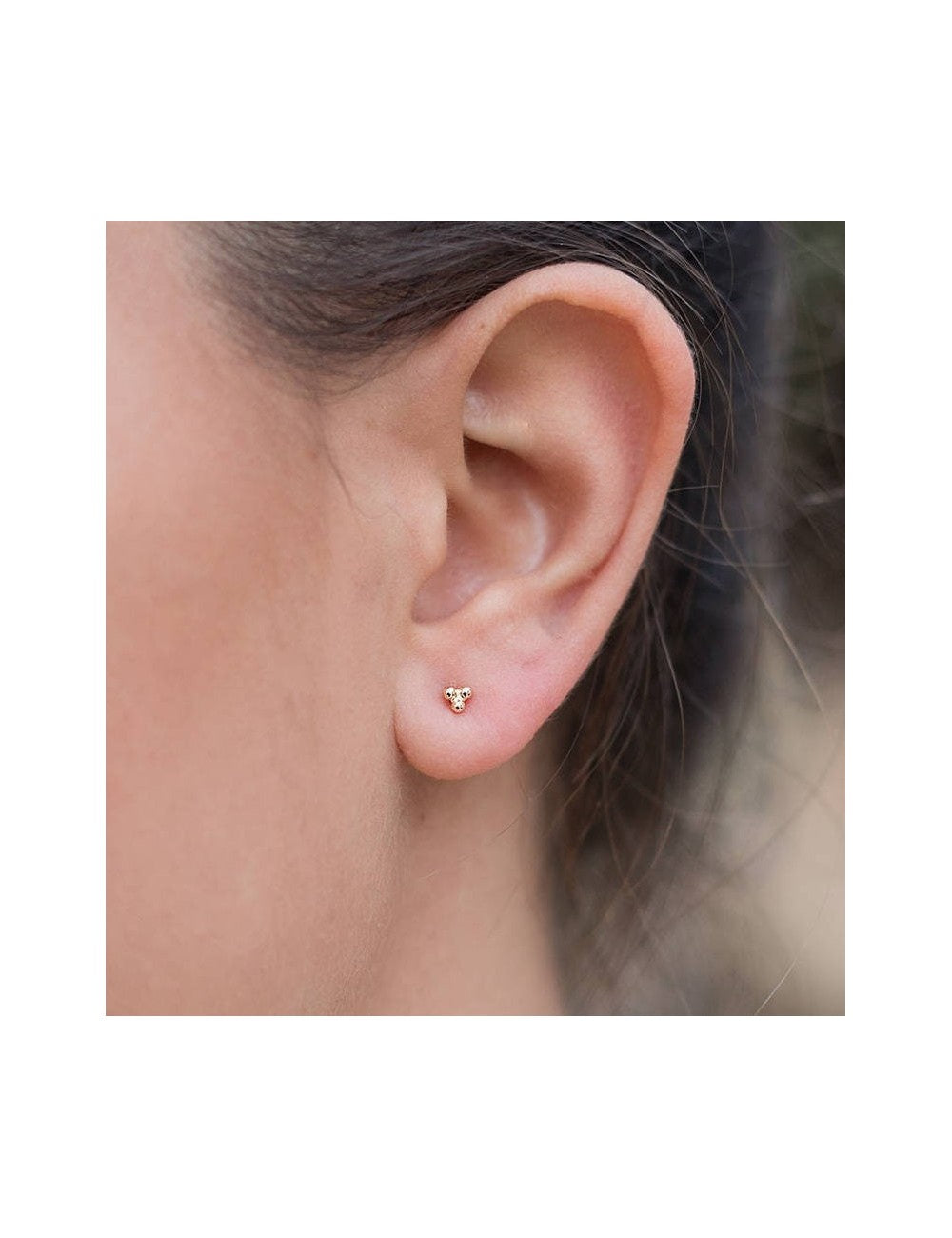 Boucles d'oreilles à 3 boules - Deux tailles disponibles