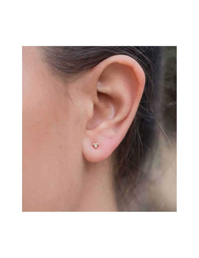 Boucles d'oreilles à 3 boules - Deux tailles disponibles