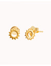 Pendientes stud en forma de sol