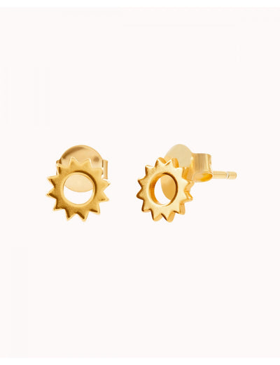 Sun Shaped Stud Earrings