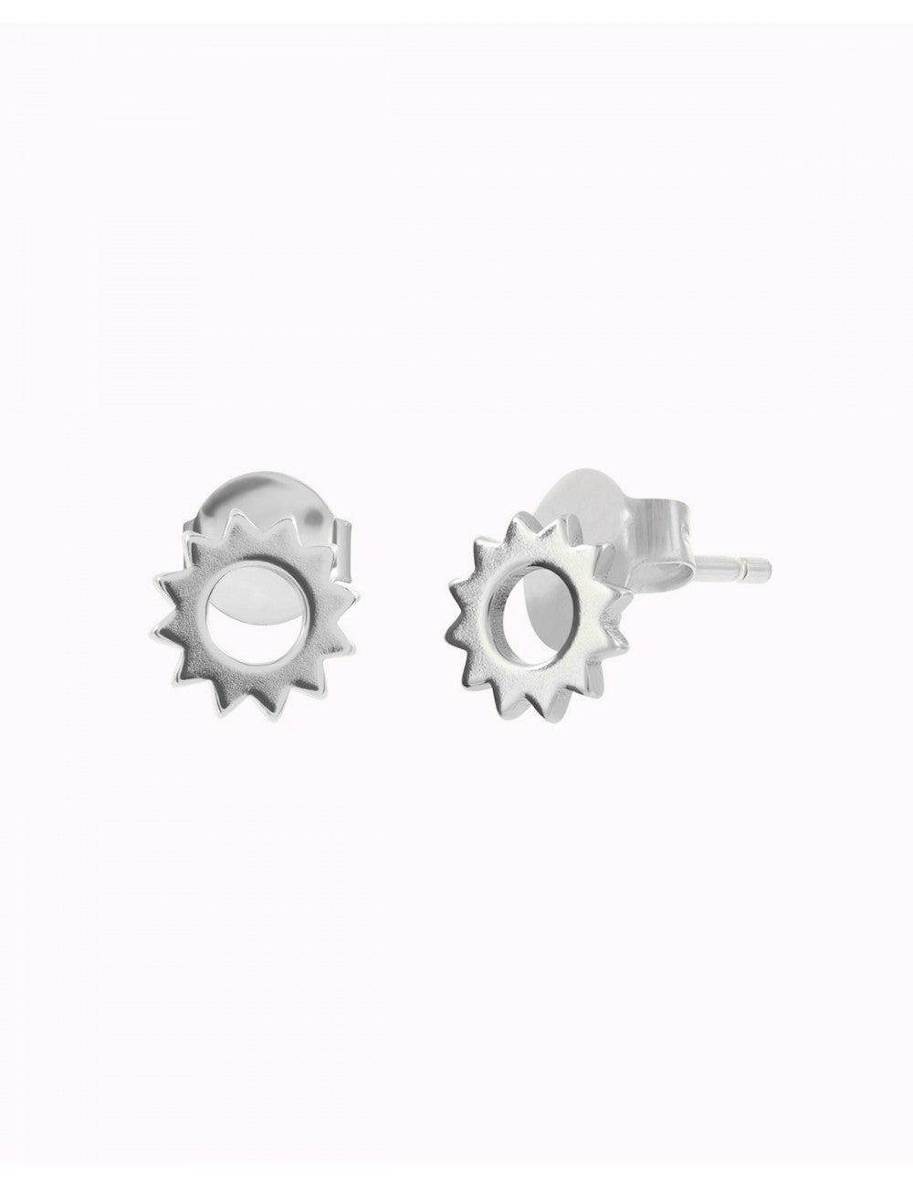Pendientes stud en forma de sol