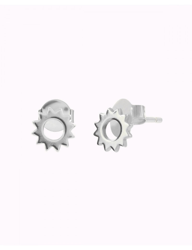 Pendientes stud en forma de sol