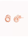 Pendientes stud en forma de sol