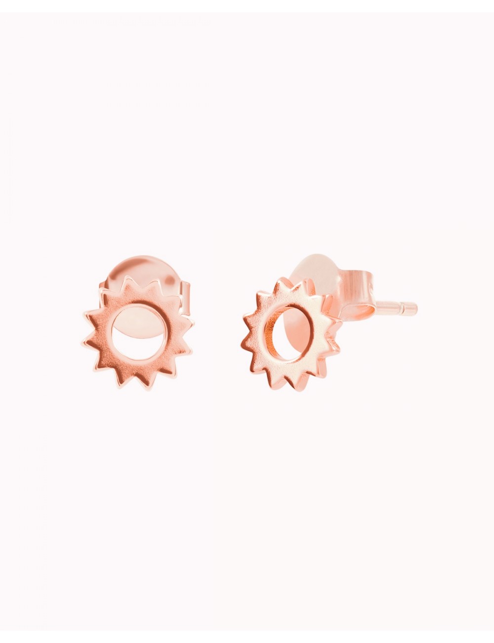Pendientes stud en forma de sol